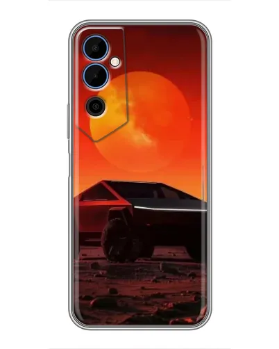 Чехол для TECNO POVA Neo 2 с картинкой «Cybertruck на Марсе»
