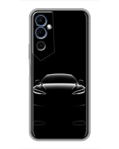 Чехол для TECNO POVA Neo 2 с картинкой «Силуэт Tesla Night»
