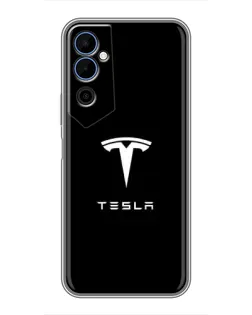 Чехол для TECNO POVA Neo 2 с картинкой «Tesla White Logo» Чехол для TECNO POVA Neo 2 с картинкой «Tesla White Logo»