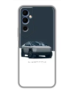 Чехол для TECNO POVA Neo 2 с картинкой «Серебристый Cybertruck Tesla» Чехол для TECNO POVA Neo 2 с картинкой «Серебристый Cybertruck Tesla»