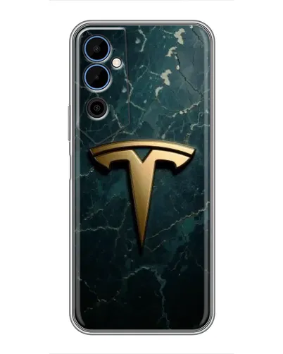 Чехол для TECNO POVA Neo 2 с картинкой «Мраморная Tesla Gold»