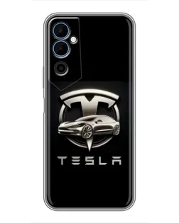 Чехол для TECNO POVA Neo 2 с картинкой «Tesla — серебристое авто» Чехол для TECNO POVA Neo 2 с картинкой «Tesla — серебристое авто»