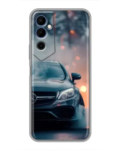 Чехол для TECNO POVA Neo 2 с картинкой «Mercedes — ночной город» Чехол для TECNO POVA Neo 2 с картинкой «Mercedes — ночной город»