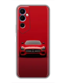 Чехол для TECNO POVA Neo 2 с картинкой «Красный Mercedes AMG»