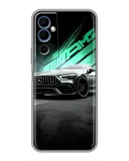 Чехол для TECNO POVA Neo 2 с картинкой «Темный Mercedes AMG»