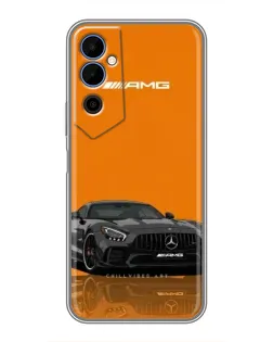 Чехол для TECNO POVA Neo 2 с картинкой «Оранжевый Mercedes AMG»