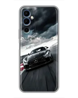 Чехол для TECNO POVA Neo 2 с картинкой «Гоночный Mercedes AMG»