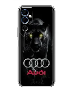 Чехол для TECNO POVA Neo 2 с картинкой «Пантера и Audi»