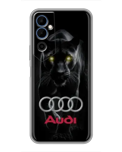 Чехол для TECNO POVA Neo 2 с картинкой «Пантера и Audi»