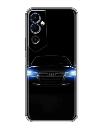 Чехол для TECNO POVA Neo 2 с картинкой «Audi в неоне»