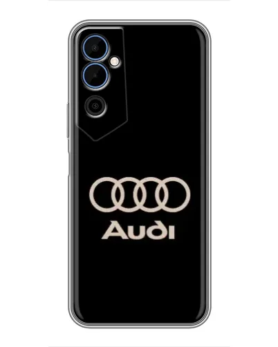 Чехол для TECNO POVA Neo 2 с картинкой «Audi — золотой логотип»