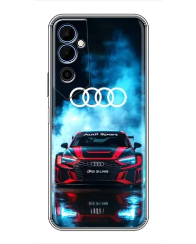 Чехол для TECNO POVA Neo 2 с картинкой «Audi Sport — неон»