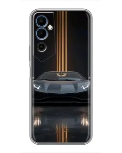 Чехол для TECNO POVA Neo 2 с картинкой «Lamborghini золотые линии» Чехол для TECNO POVA Neo 2 с картинкой «Lamborghini золотые линии»