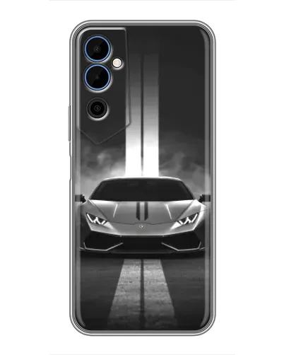 Чехол для TECNO POVA Neo 2 с картинкой «Lamborghini симметрия дорог»
