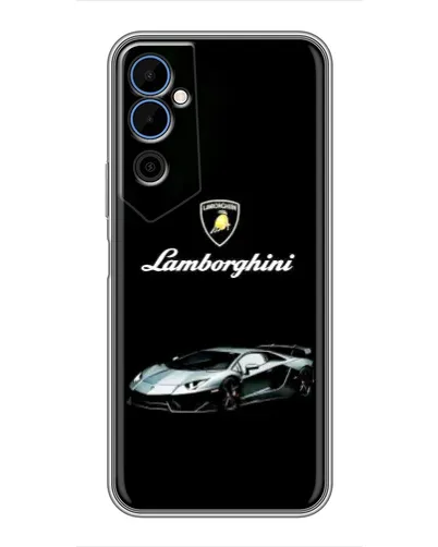 Чехол для TECNO POVA Neo 2 с картинкой «Логотип Lamborghini классика»