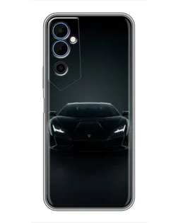 Чехол для TECNO POVA Neo 2 с картинкой «Черный Lamborghini Aventador» Чехол для TECNO POVA Neo 2 с картинкой «Черный Lamborghini Aventador»