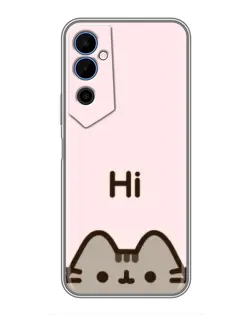 Чехол для TECNO POVA Neo 2 с картинкой «Пушин говорит Hi» Чехол для TECNO POVA Neo 2 с картинкой «Пушин говорит Hi»