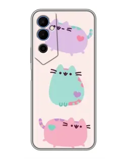 Чехол для TECNO POVA Neo 2 с картинкой «Pusheen трио» Чехол для TECNO POVA Neo 2 с картинкой «Pusheen трио»