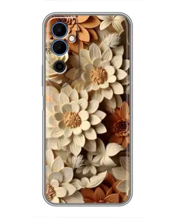 Чехол для TECNO POVA Neo 2 с картинкой «Бежевый флористический декор» Чехол для TECNO POVA Neo 2 с картинкой «Бежевый флористический декор»