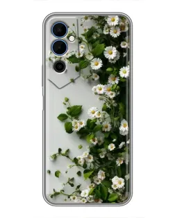 Чехол для TECNO POVA Neo 2 с картинкой «Ветка мелких белых цветов» Чехол для TECNO POVA Neo 2 с картинкой «Ветка мелких белых цветов»