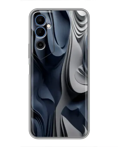 Чехол для TECNO POVA Neo 2 с картинкой «Объемные синие складки» Чехол для TECNO POVA Neo 2 с картинкой «Объемные синие складки»