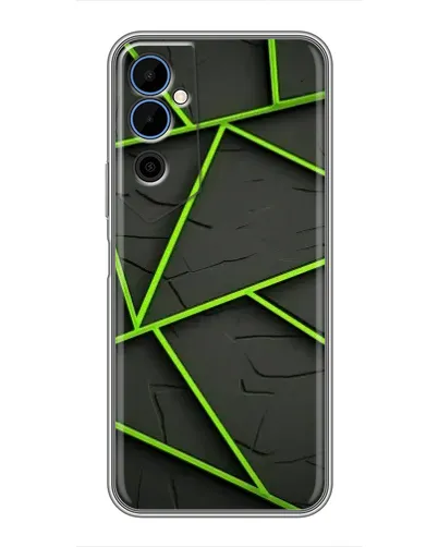 Чехол для TECNO POVA Neo 2 с картинкой «Зеленые геометрические линии» Чехол для TECNO POVA Neo 2 с картинкой «Зеленые геометрические линии»