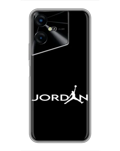 Чехол для TECNO POVA Neo 3 с картинкой «Jordan White Logo»