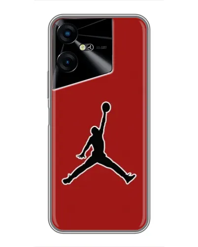 Чехол для TECNO POVA Neo 3 с картинкой «Jordan Red Back»