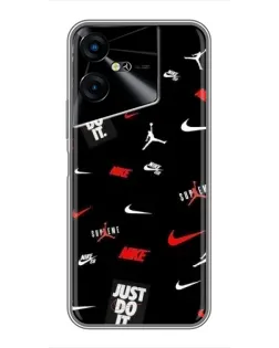 Чехол для TECNO POVA Neo 3 с картинкой «Nike Mix Pattern»