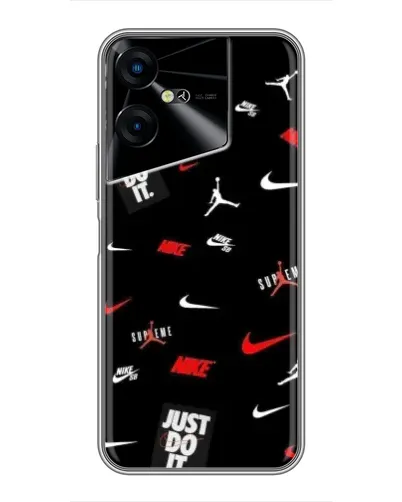 Чехол для TECNO POVA Neo 3 с картинкой «Nike Mix Pattern»