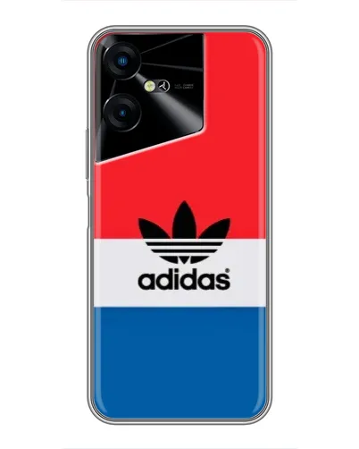 Чехол для TECNO POVA Neo 3 с картинкой «Ретро блоки Adidas»