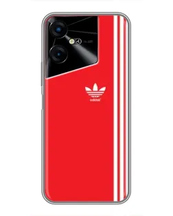 Чохол для TECNO POVA Neo 3 з картинкою «Червоний мінімалізм Adidas»