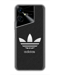 Чехол для TECNO POVA Neo 3 с картинкой «Adidas Карбоновая текстура»