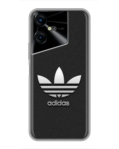 Чехол для TECNO POVA Neo 3 с картинкой «Adidas Карбоновая текстура»