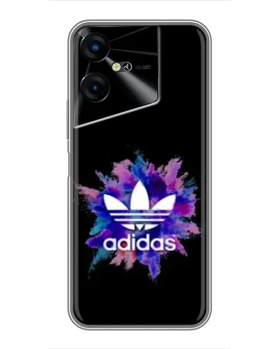 Чехол для TECNO POVA Neo 3 с картинкой «Взрыв красок Adidas»