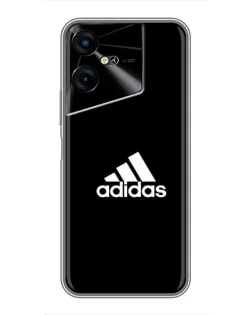 Чехол для TECNO POVA Neo 3 с картинкой «Черная классика Adidas»