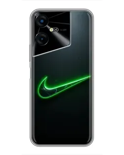 Чехол для TECNO POVA Neo 3 с картинкой «Неоновый контур Nike» Чехол для TECNO POVA Neo 3 с картинкой «Неоновый контур Nike»