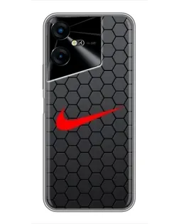 Чехол для TECNO POVA Neo 3 с картинкой «Nike — карбоновая сетка» Чехол для TECNO POVA Neo 3 с картинкой «Nike — карбоновая сетка»