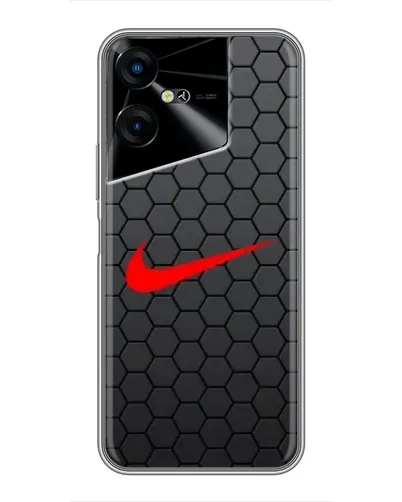 Чехол для TECNO POVA Neo 3 с картинкой «Nike — карбоновая сетка»
