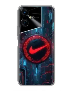 Чехол для TECNO POVA Neo 3 с картинкой «Техногенный стиль Nike» Чехол для TECNO POVA Neo 3 с картинкой «Техногенный стиль Nike»