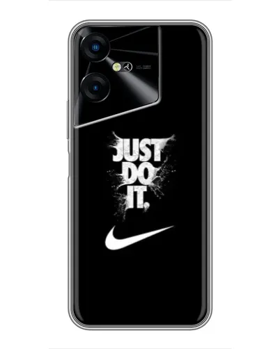 Чехол для TECNO POVA Neo 3 с картинкой «Текстовый принт Nike»