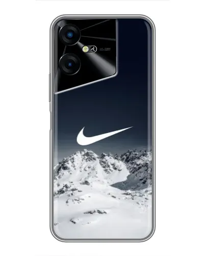 Чехол для TECNO POVA Neo 3 с картинкой «Nike — зимние горы»
