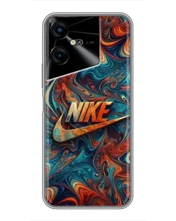 Чехол для TECNO POVA Neo 3 с картинкой «Nike в абстракции» Чехол для TECNO POVA Neo 3 с картинкой «Nike в абстракции»