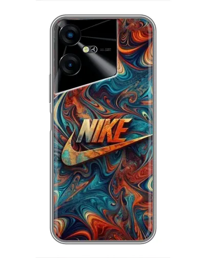 Чехол для TECNO POVA Neo 3 с картинкой «Nike в абстракции»