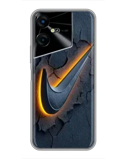 Чехол для TECNO POVA Neo 3 с картинкой «Объемный логотип Найк» Чехол для TECNO POVA Neo 3 с картинкой «Объемный логотип Найк»