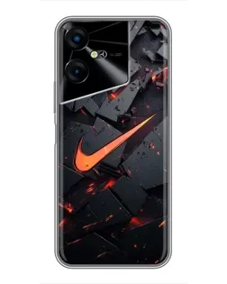 Чехол для TECNO POVA Neo 3 с картинкой «Nike — эффект разломов» Чехол для TECNO POVA Neo 3 с картинкой «Nike — эффект разломов»