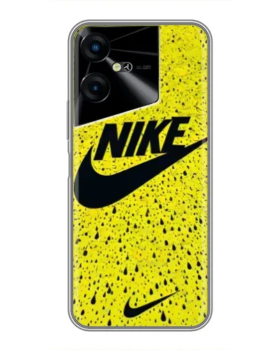 Чехол для TECNO POVA Neo 3 с картинкой «Желтый текстурный Nike»