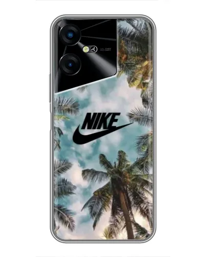 Чехол для TECNO POVA Neo 3 с картинкой «Тропический принт Nike» Чехол для TECNO POVA Neo 3 с картинкой «Тропический принт Nike»