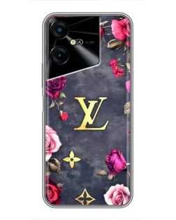 Чехол для TECNO POVA Neo 3 с картинкой «Цветочный Louis Vuitton»