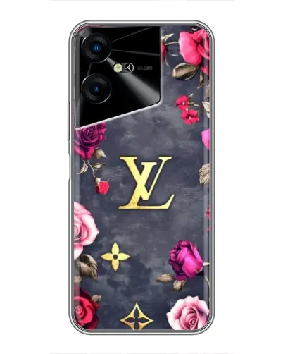 Чехол для TECNO POVA Neo 3 с картинкой «Цветочный Louis Vuitton»